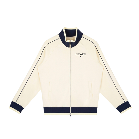Color Block Raglan Sleeve Zip Track Jacket
