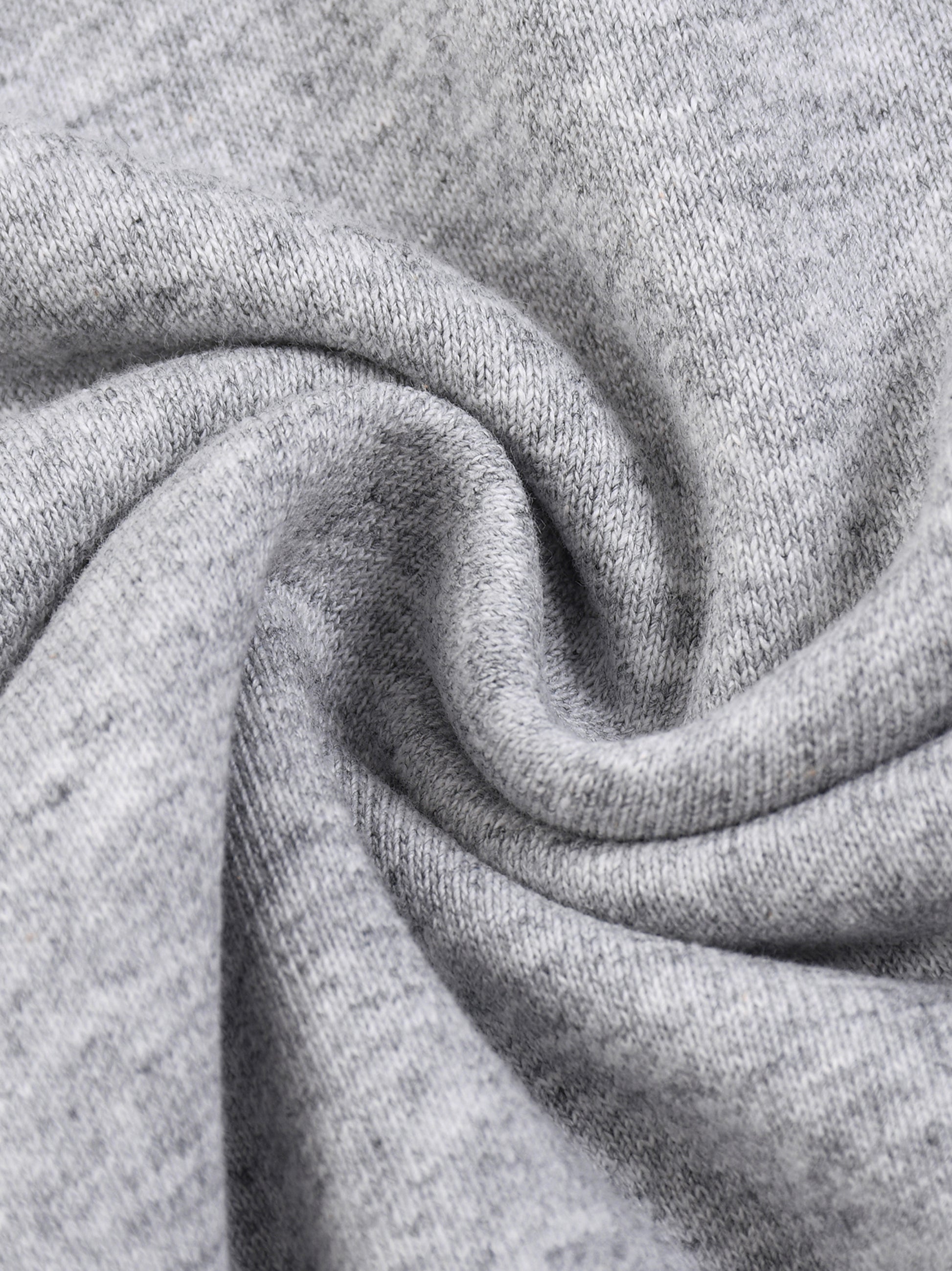 Half-Zip Rolled Edge Fleece Sweatshirt